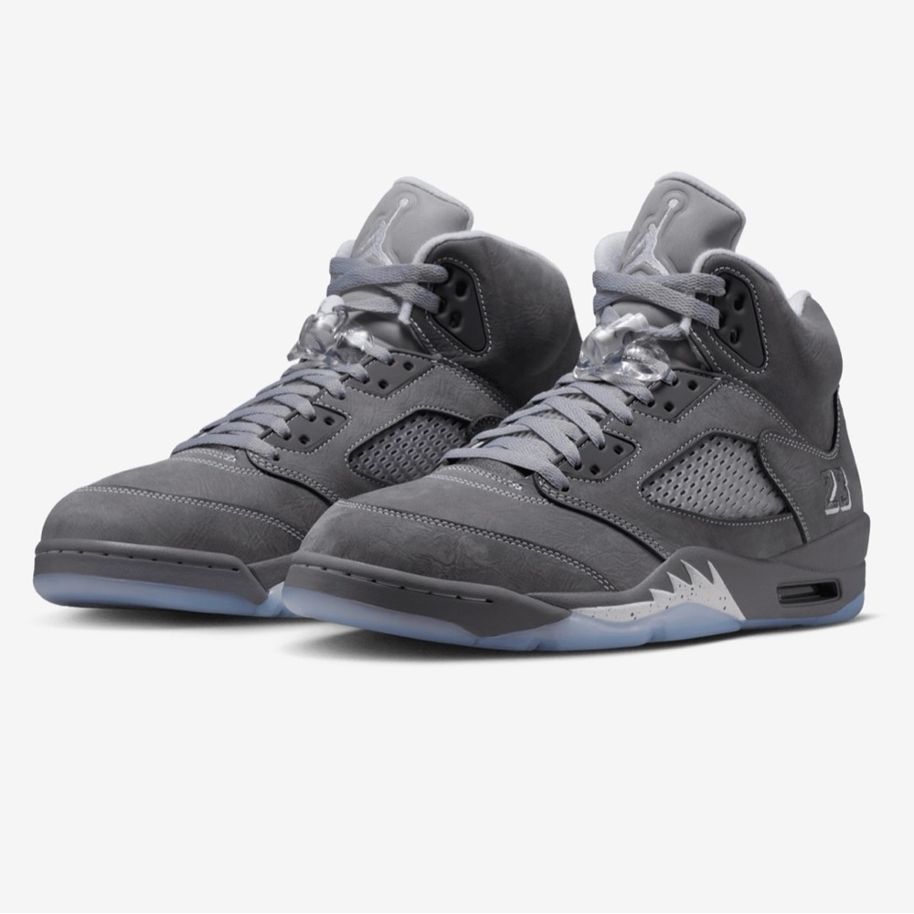Air Jordan 5 Wolf Gray High-Top Sneakers Size US 10 Men’s Shies EUR 43.5